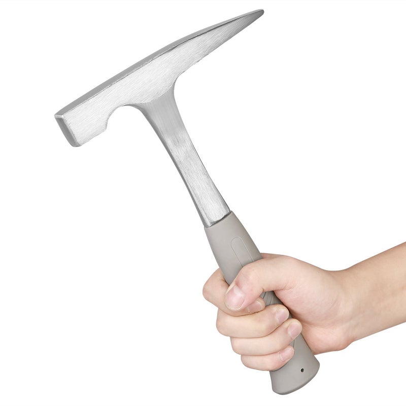 EFFICERE 22-Ounce All Steel Rock Pick Hammer with Pointed Tip, 11-Inch Overall Length | Essential for Geological Study, Rock Hounding, Prospecting, Mining, Fossil Dig, Masonry Related and Much More - Image 5